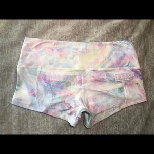 Fleo Low Rise Contour Hibiscus Shorts